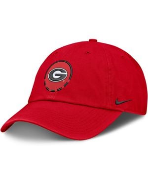 Nike Georgia Natural Club College Adjustable Hat - Red