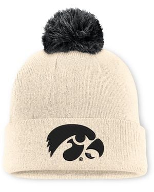 Nike Iowa Campus Prep Script College Cuffed Pom Beanie - Black