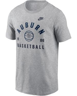 Nike Auburn Legacy Basketball Arch College T-Shirt - Gray