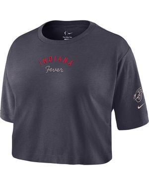 Nike Indiana Fever Cropped T-Shirt - Blue