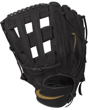 Nike Force Edge Left-Handed Throw H-Web Fielding Mitt - Black