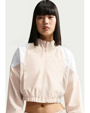 Nike Sportswear Shrunken Track Jacket - Natural