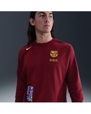 Nike Fc Barcelona Club Fourth Soccer Crew-Neck - Red
