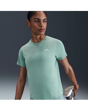 Nike Trail Dri-Fit Short-Sleeve Running Top - Blue