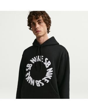 Nike Sb Fleece Pullover Skate Hoodie - Black