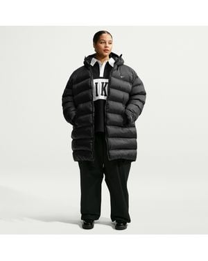 Nike Sportswear Classic Loose Therma-Fit Hooded Parka (Plus Size) - Black