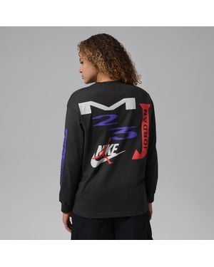 Nike Flight Oversized Long-Sleeve T-Shirt - Black