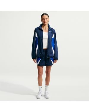 Nike Sportswear Loose Mid-Rise Track Shorts - Blue