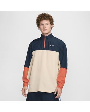 Nike Giacca da golf con zip a metà lunghezza dri-fit golf club - Blu