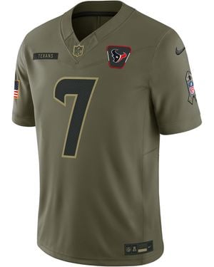 Nike C.J. Stroud Houston Texans Salute To Service Dri-Fit Nfl Limited Jersey - Green