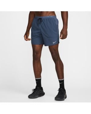 Nike Shorts da running 2 in 1 18 cm dri-fit stride - Blu