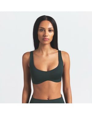 Nike Skims Matte Shaping Scoop Bra - Green