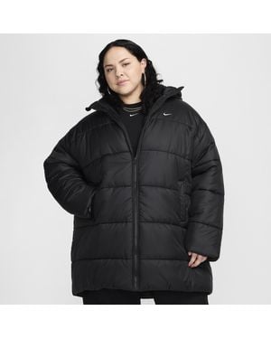 Nike Sportswear Classic Puffer Therma-Fit Loose Parka (Plus Size) - Black