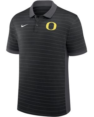 Nike Oregon Sideline Early Season Coach Victory Stripe Dri-Fit College Polo - Black