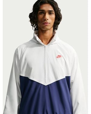 Nike Windrunner Lightweight Half-Zip Jacket - White