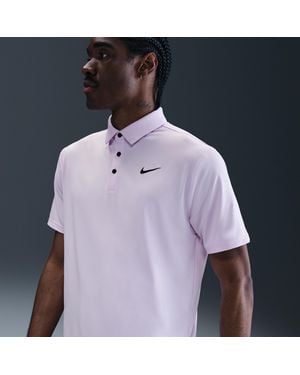 Nike Tour Dri-Fit Solid Golf Polo - Blue