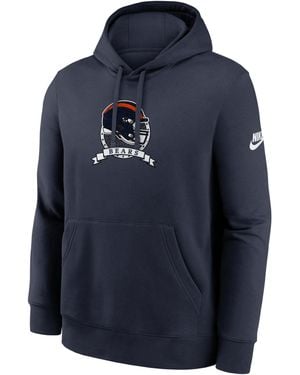 Nike Chicago Bears Rewind Club Nfl Pullover Hoodie - Blue