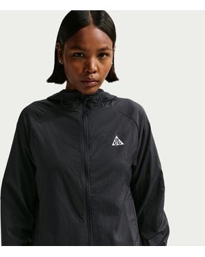 Nike Acg Repel Trail Running Jacket - Black