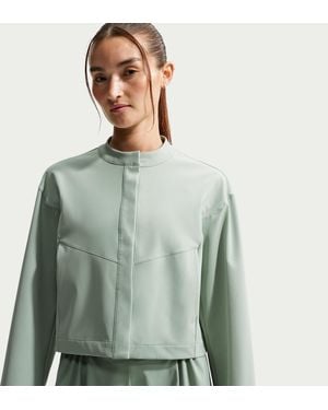 Nike 24.7 Perfectstretch Dri-Fit Loose-Fit Cropped Jacket - Green