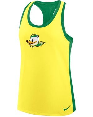 Nike Oregon Jordan Brand Dri-Fit College Racerback Tank Top - Yellow