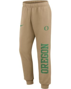 Nike Oregon Primetime Club College Jogger Pants - Natural
