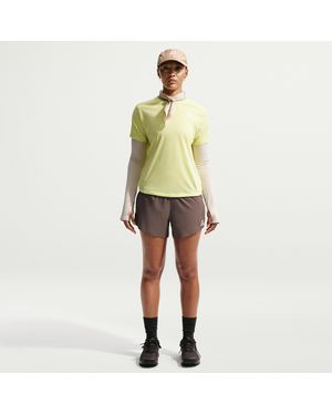 Nike Acg Dri-Fit Mid-Rise Brief-Lined Trail Running Shorts - Yellow