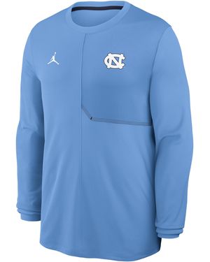Nike North Carolina Sideline Coach Brand Dri-Fit College Long-Sleeve Top - Blue