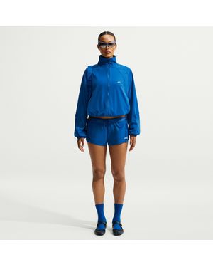 Nike Skims Stretch Nylon Runner Shorts - Blue