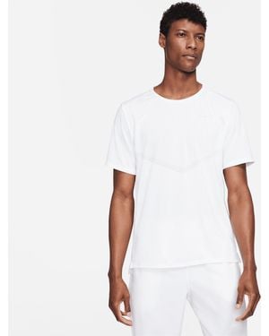 Nike Maglia Da Running Dri-Fit A Manica Corta Rise 365 – Uomo - Bianco