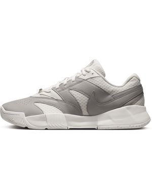 Nike Court Lite 4 Premium Hard Court Tennis Shoes - Gray