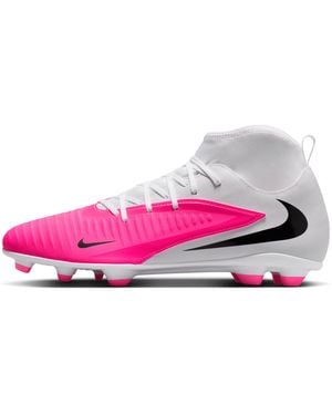 Nike Phantom 6 High Club Multi-Ground Soccer Cleats - Pink