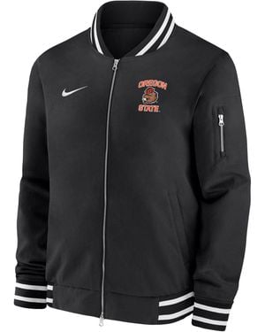 Nike Oregon State College Bomber Jacket - Black