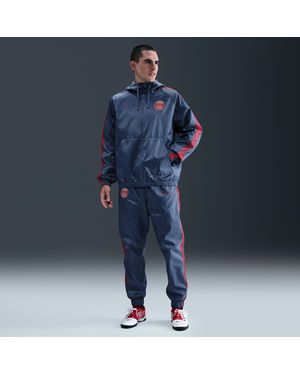 Nike Paris Saint-Germain Football Hooded Woven Tracksuit - Blue