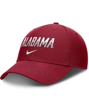 Nike Alabama Sideline Rise Gameday Dri-Fit College Trucker Adjustable Hat - Red