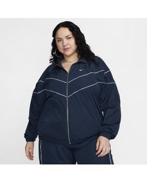 Nike Windrunner Loose Uv Woven Full-zip Jacket (plus Size) - Blue