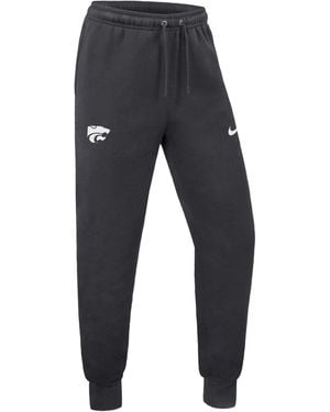 Nike College Club (Kansas State) Fleece Jogger Pants - Blue