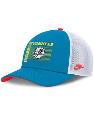 Nike St. Louis Cardinals Neon 90S Rise Dri-Fit Mlb Trucker Adjustable Hat - Blue