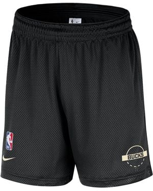 Nike Milwaukee Bucks Nba Mesh Shorts - Black
