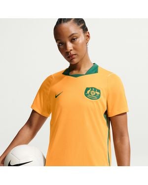 Nike Australia 2026 Stadium Home Dri-Fit Soccer Jersey - Orange