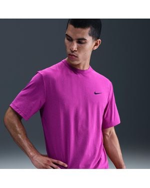 Nike Hyverse Dri-Fit Uv Short-Sleeve Versatile Top - Pink