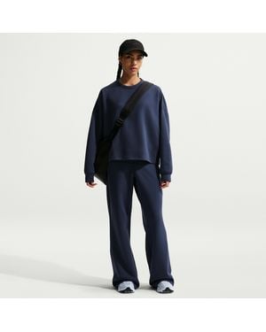 Nike 24.7 Impossiblysoft Dri-Fit High-Waisted Loose Flared Pants - Blue