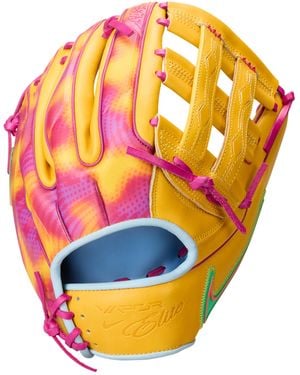 Nike Vapor Elite "Ronald Acuã±A Jr. Baseball H-Web Fielding Glove (Right-Hand Throw) - Metallic