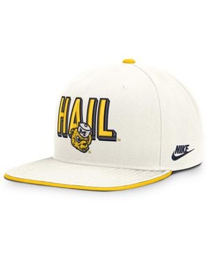 Nike Michigan Legacy Letter & Mascot Pro Dri-Fit College Adjustable Hat - Metallic