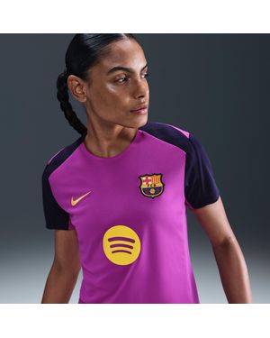 Nike F.C. Barcelona Strike Dri-Fit Football Short-Sleeve Top - Purple