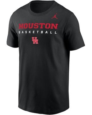 Nike Ncaa Houston Cougars Basketball Short-Sleeve Dri-Fit T-Shirt - Black