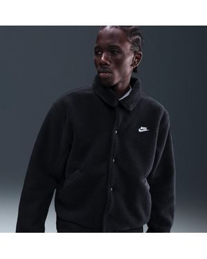 Nike Sportswear Club High-Pile Fleece Coaches Jacket - Blue