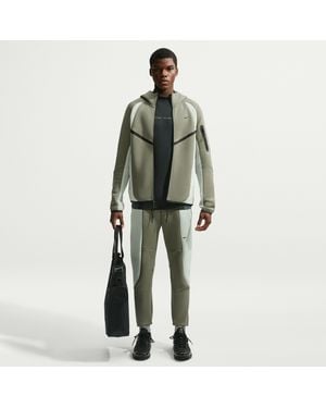 Nike Tech Fleece Color-Block Jogger Pants - Green