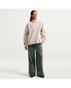 Nike Sportswear Therma-Fit Mid-Rise Open-Hem Pants - Green