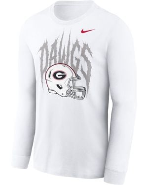 Nike Georgia 2026 Out Dawgs College Long-Sleeve T-Shirt - White