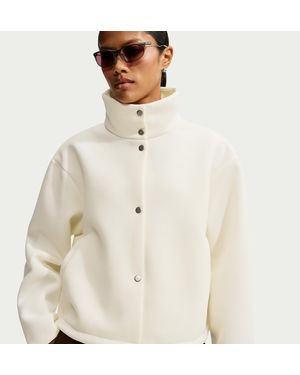 Nike Article Fleece Oversized Jacket - Natural